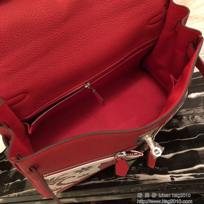 HERMES愛馬仕 凱莉包 hermes Kelly35cm手工縫製 獨立圖案安全大牌 手提包  Ama1050